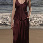 Maeve Skirt - Burgundy - Heidi Merrick