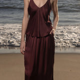 Maeve Skirt - Burgundy - Heidi Merrick