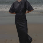 Fauna Dress - Black Linen - Heidi Merrick
