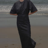 Fauna Dress - Black Linen - Heidi Merrick
