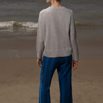 Serge Pant - Blue Moroccan Stripe - Heidi Merrick