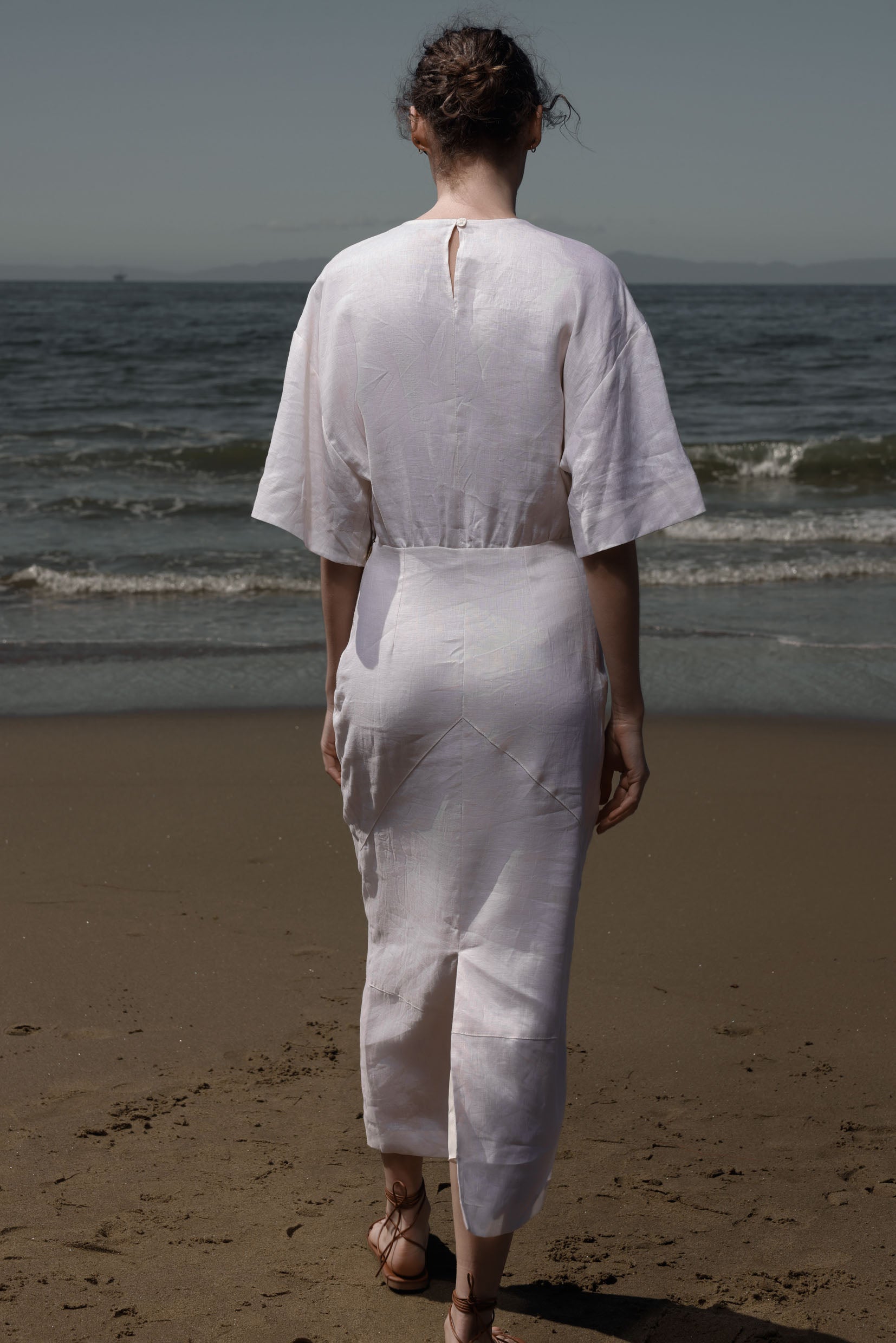 Fauna Dress - Ivory Linen - Heidi Merrick