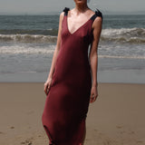 Marion Slip Dress - Burgundy - Heidi Merrick