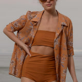 Bali Shirt - Orange Batik - Heidi Merrick