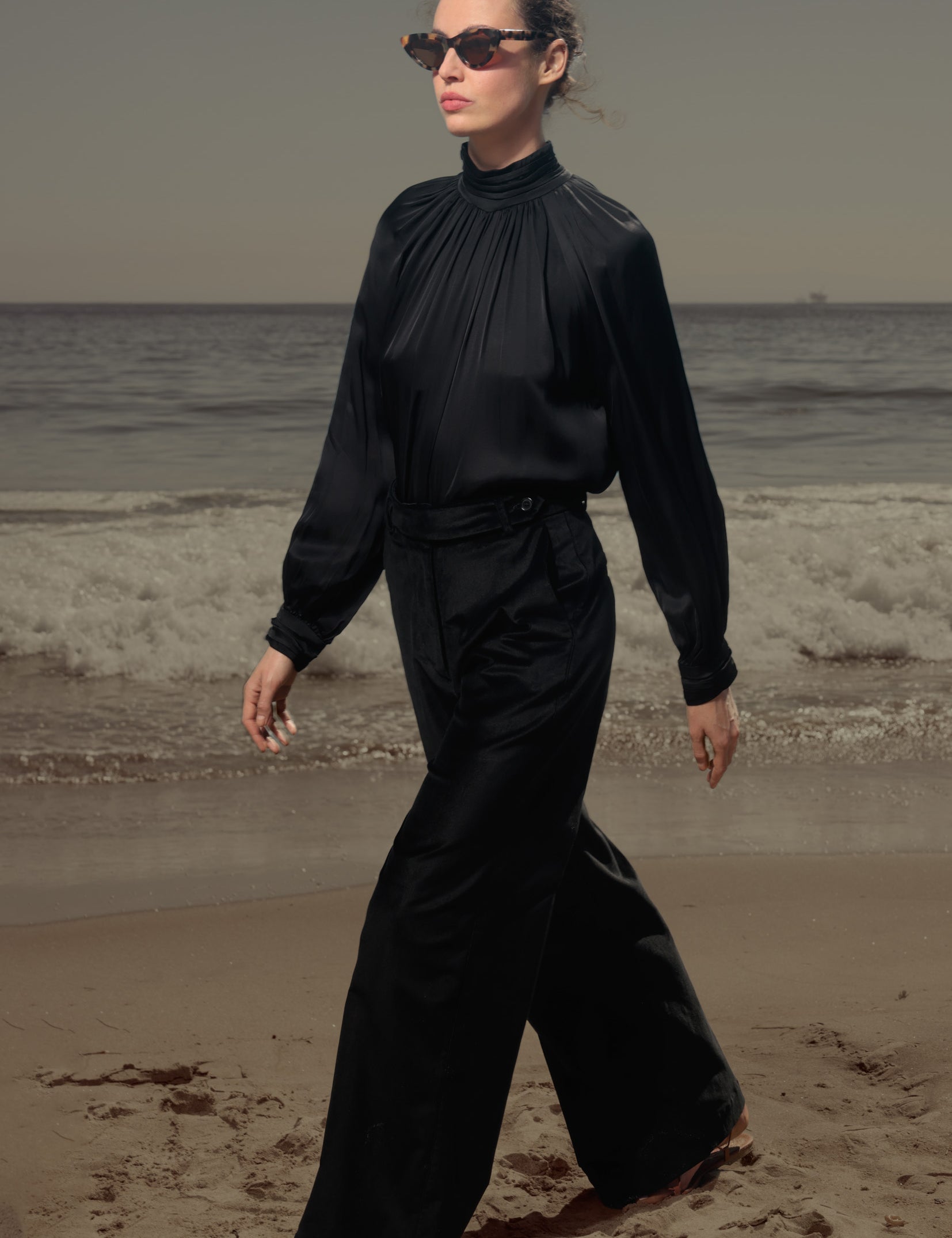 Alix Pant - Noir Velvet - Heidi Merrick