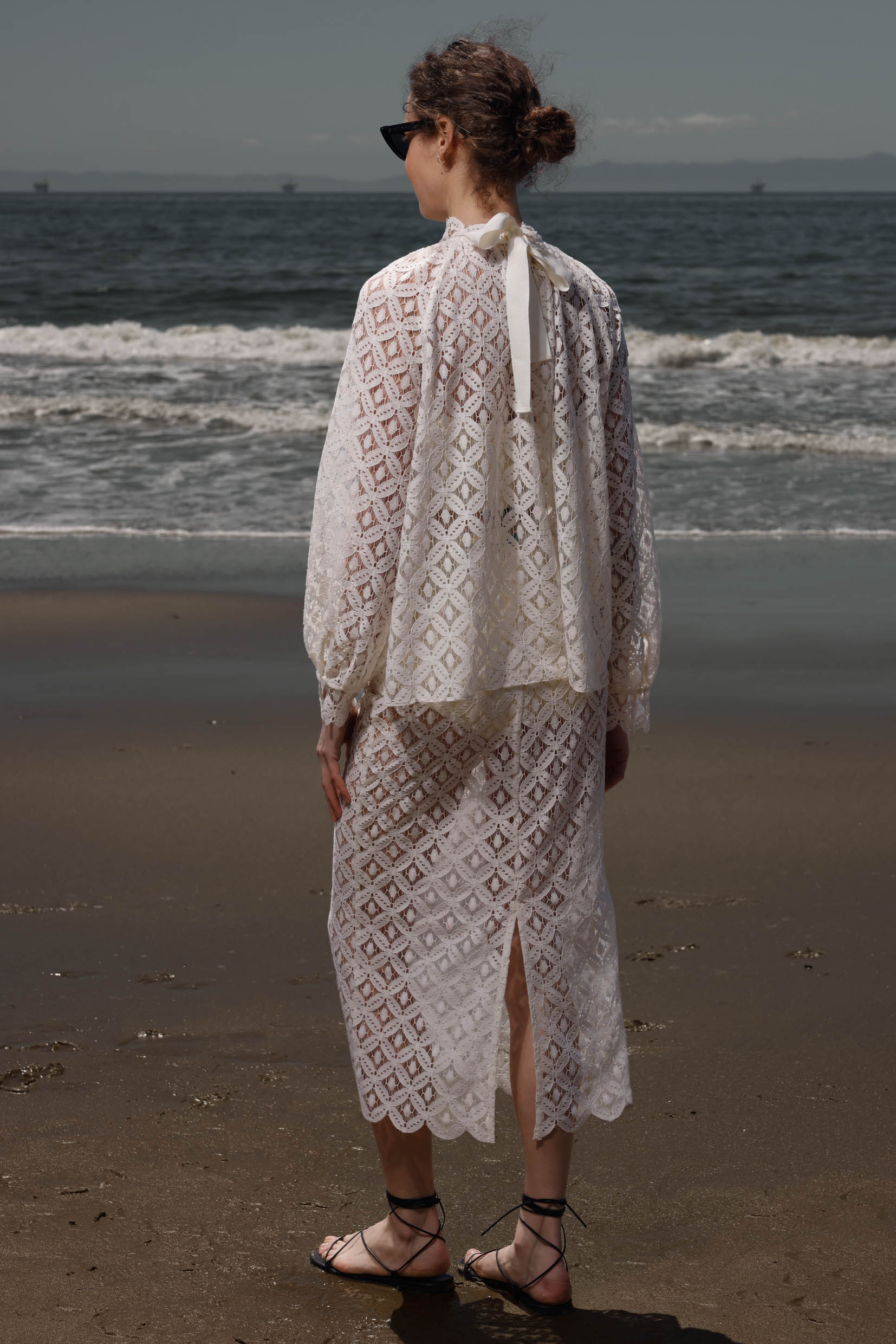 Missive Blouse - Clair de Lune Lace - Heidi Merrick