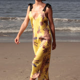 Marion Slip Dress - Yellow Batik