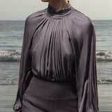 Letter Blouse - Lavender - Heidi Merrick