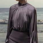 Letter Blouse - Lavender - Heidi Merrick