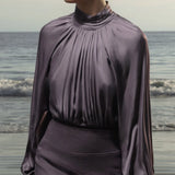 Letter Blouse - Lavender - Heidi Merrick