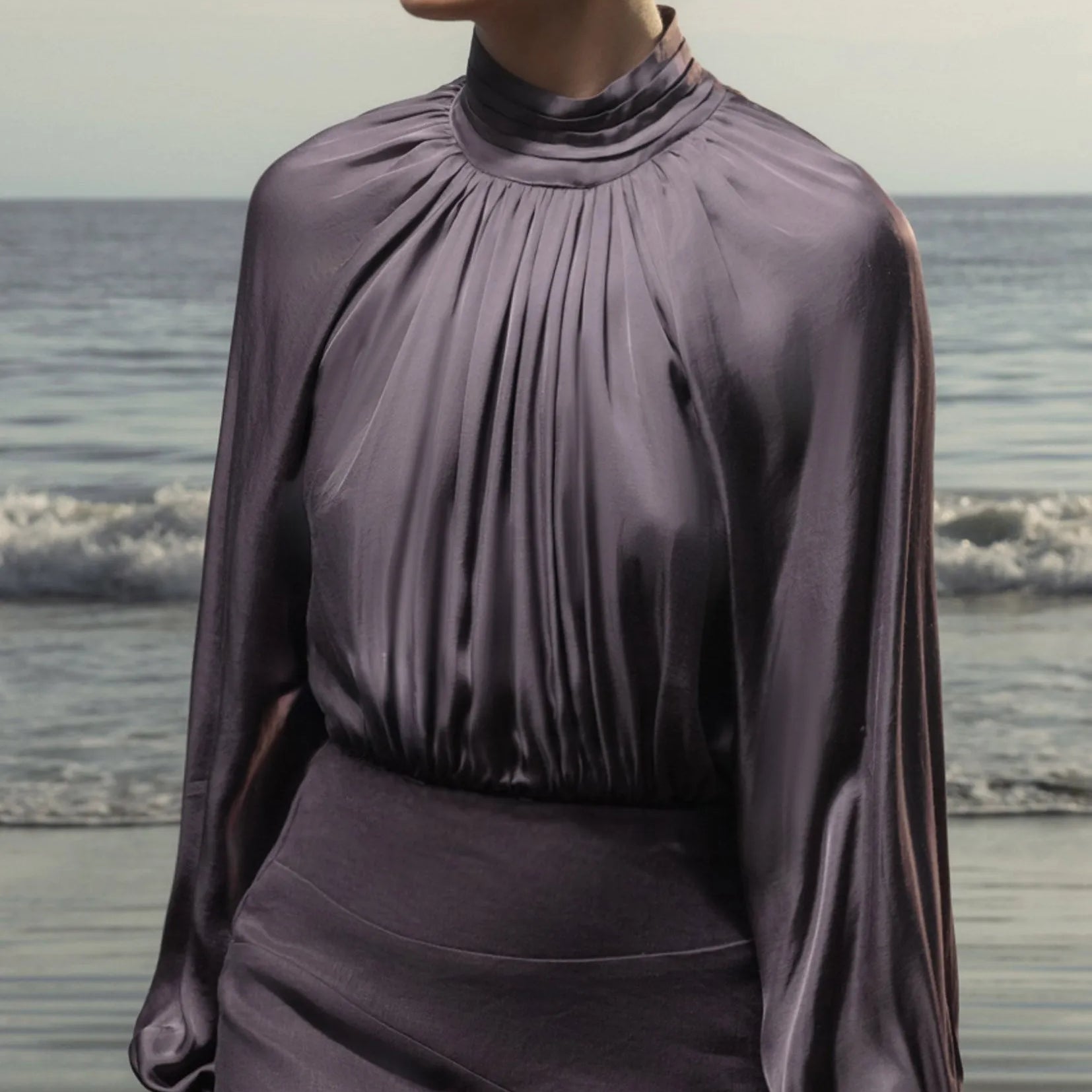 Letter Blouse - Lavender - Heidi Merrick