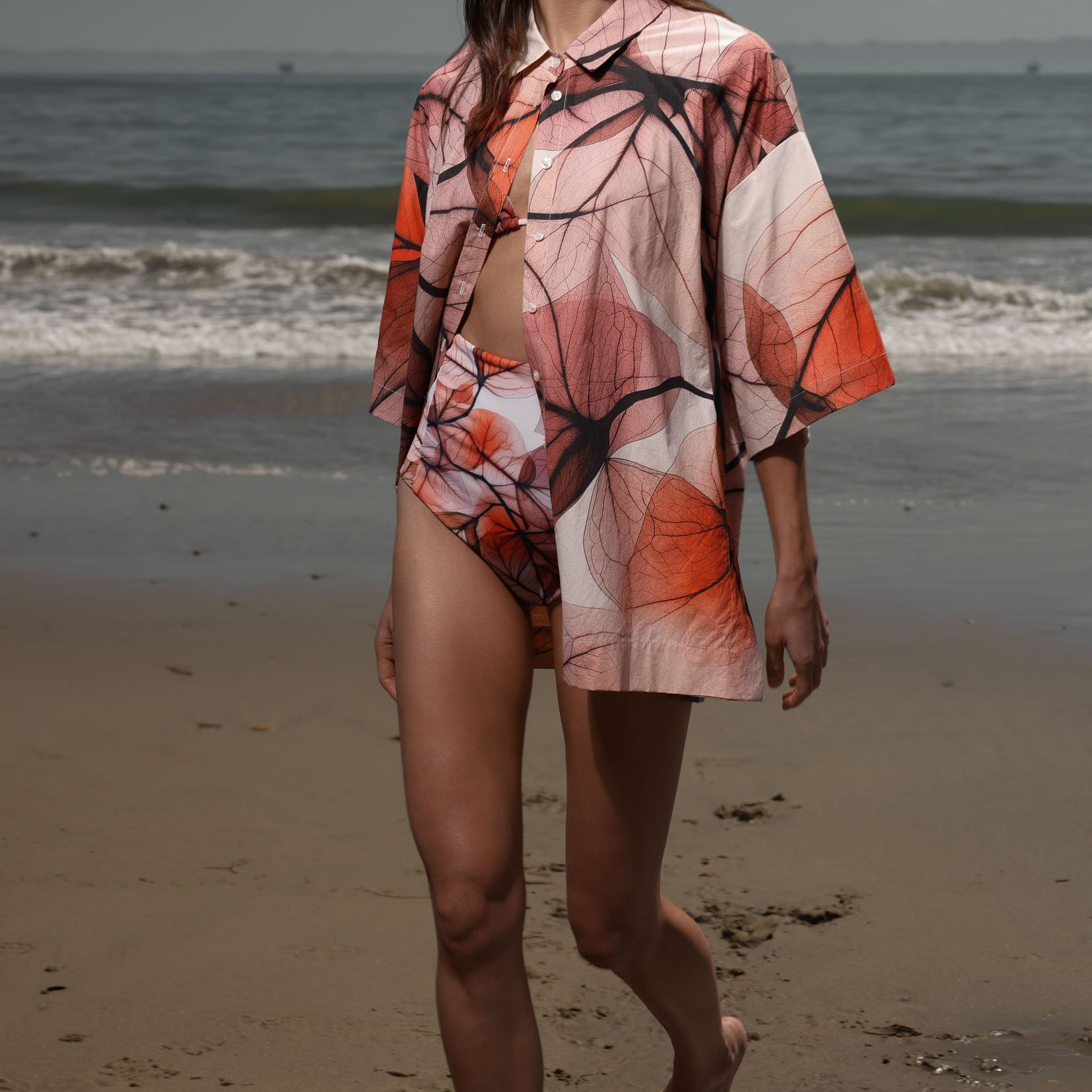 Aloha Shirt - Bougainvillea Shirting - Heidi Merrick