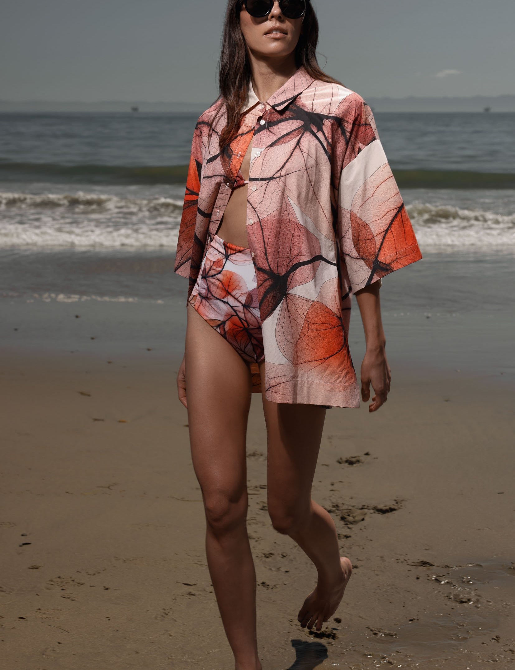 Aloha Shirt - Bougainvillea Shirting - Heidi Merrick