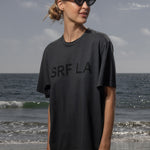 SRF LA Classic Tee - Black on Washed Black - Heidi Merrick