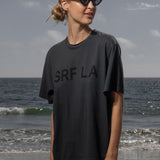 SRF LA Classic Tee - Black on Washed Black - Heidi Merrick