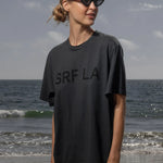SRF LA Classic Tee - Black on Washed Black - Heidi Merrick