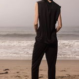 margo top and kaolin trouser black