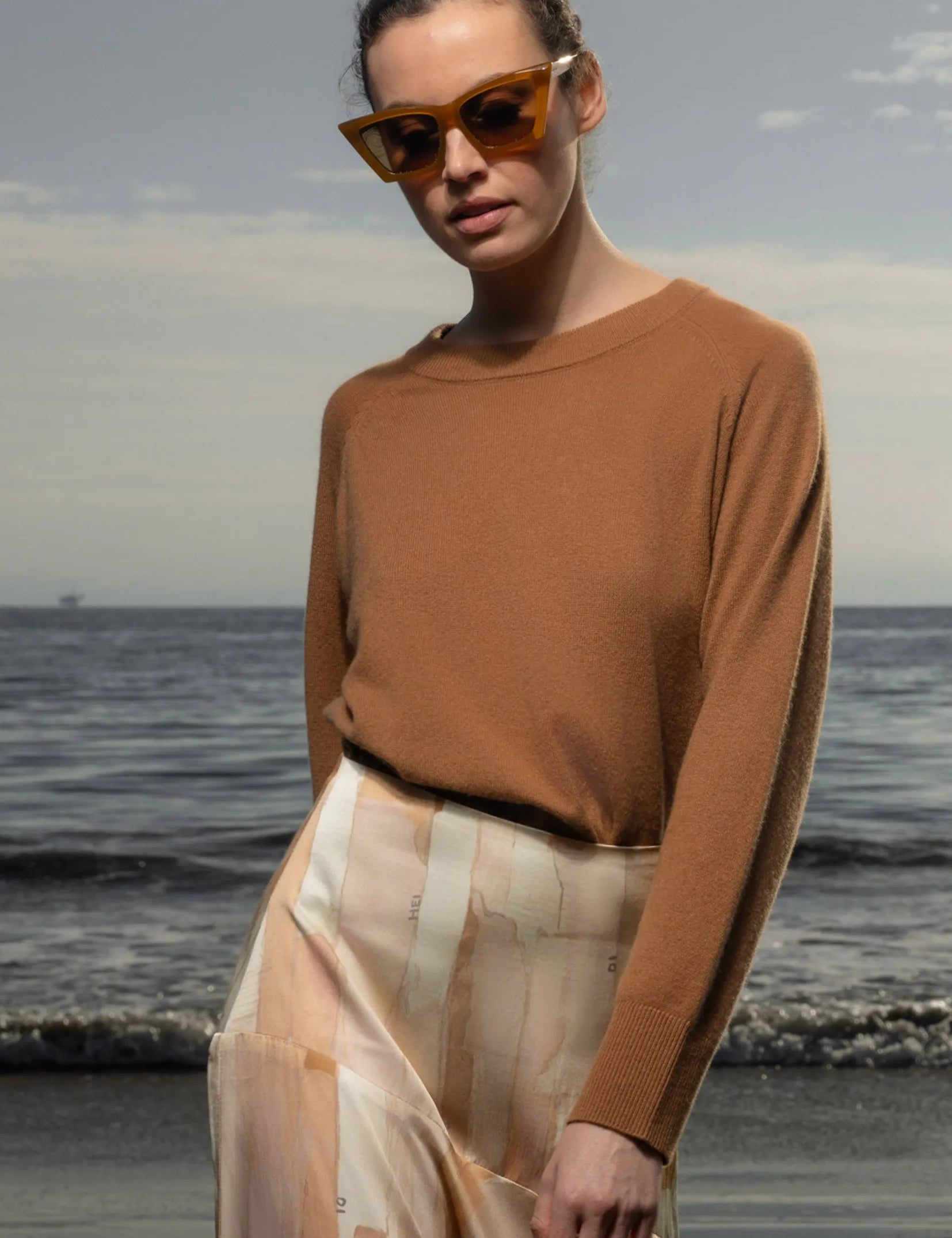 Daily Sweater - Chestnut - Heidi Merrick