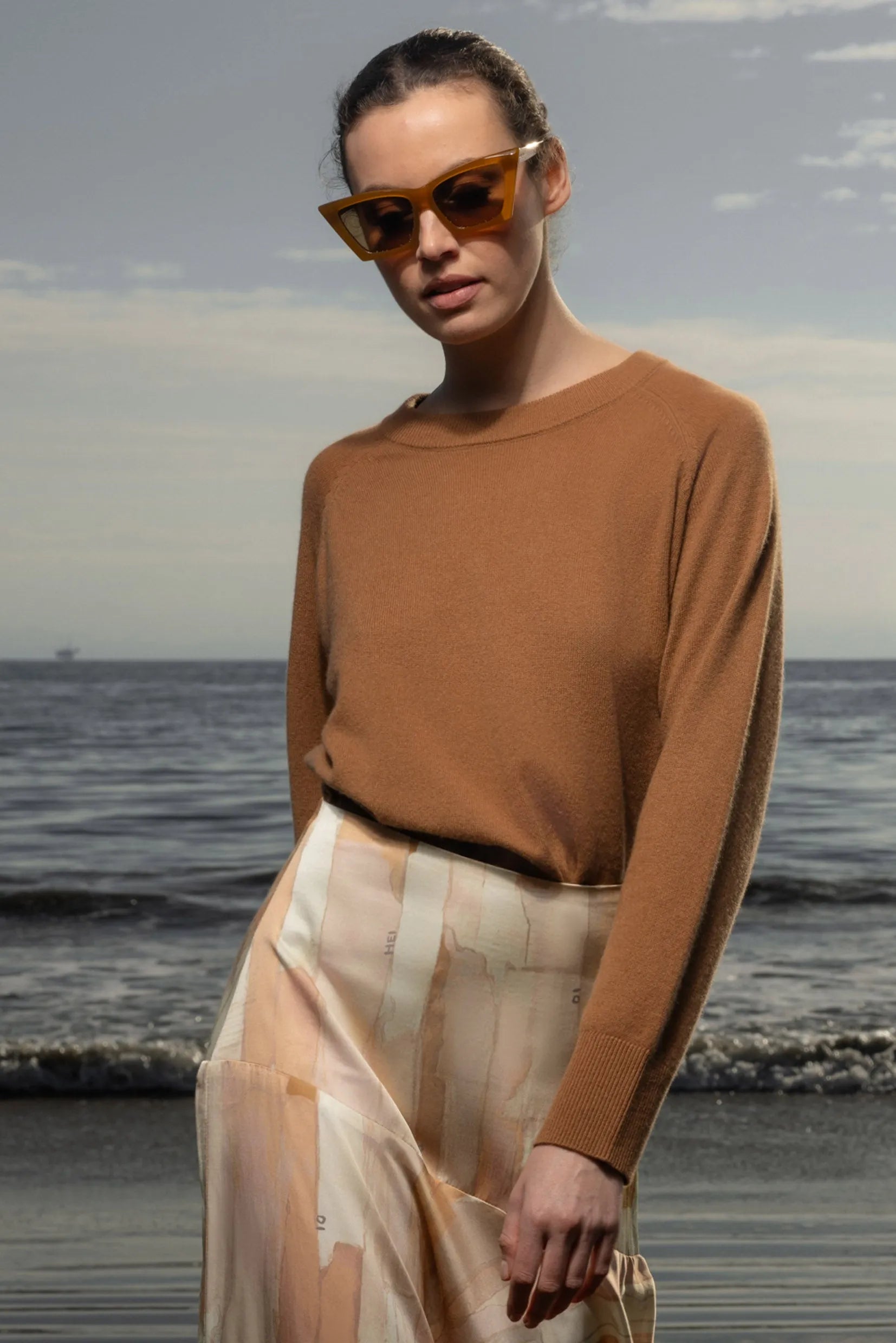 Daily Sweater - Chestnut - Heidi Merrick