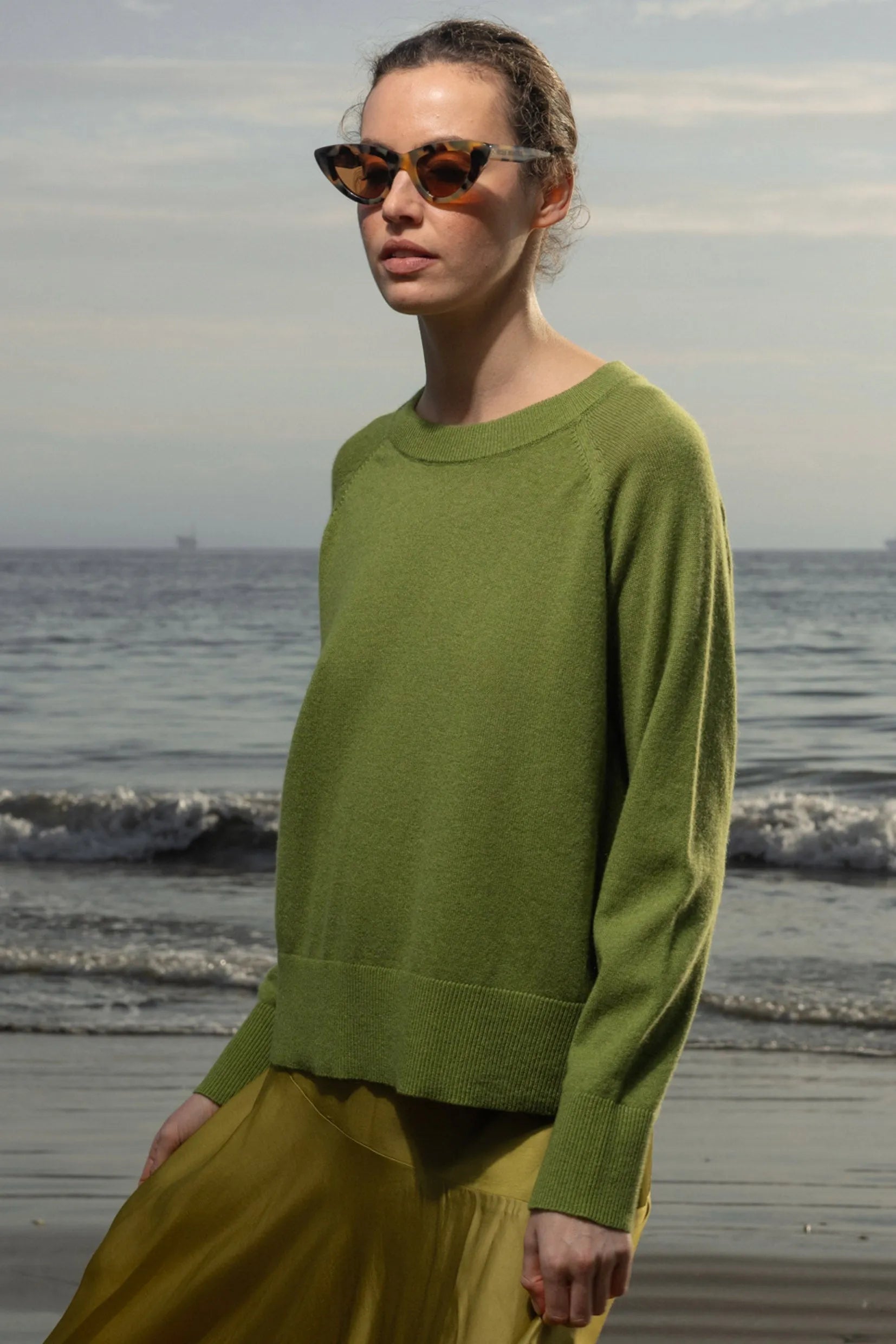 Daily Sweater - Pea - Heidi Merrick
