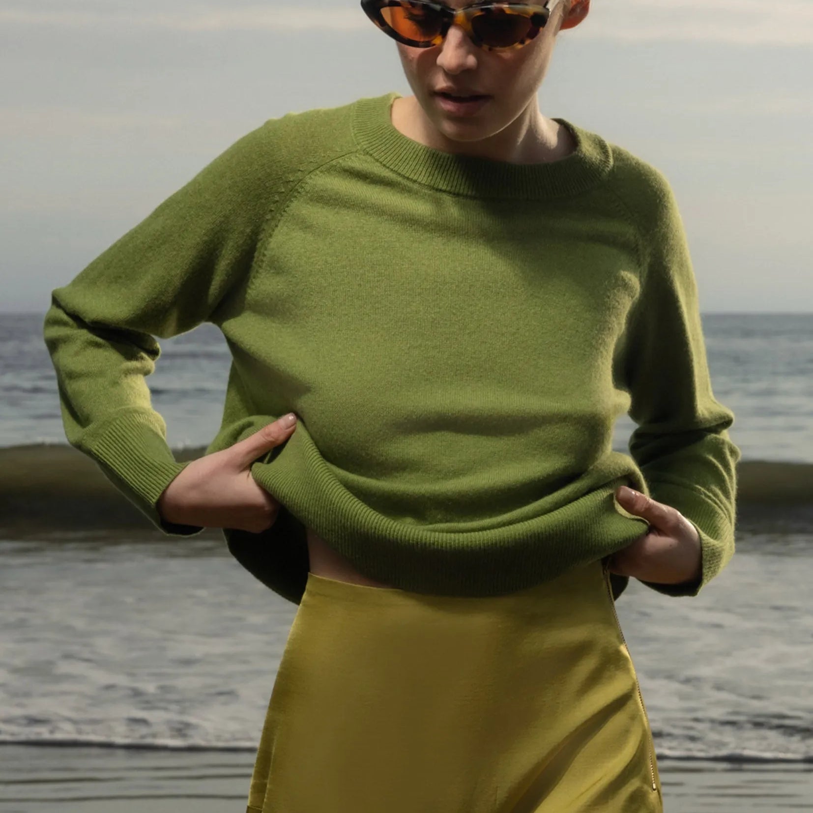 Daily Sweater - Pea - Heidi Merrick