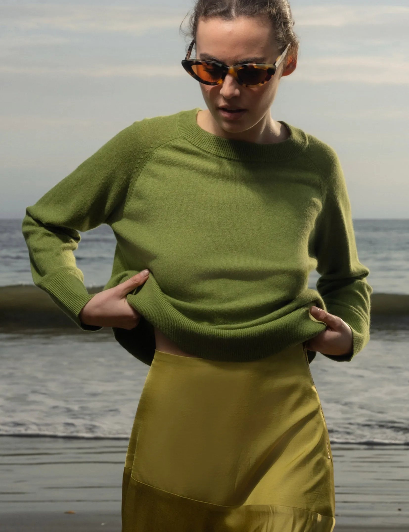 Daily Sweater - Pea - Heidi Merrick