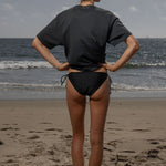 SRF LA Classic Tee - Black on Washed Black - Heidi Merrick