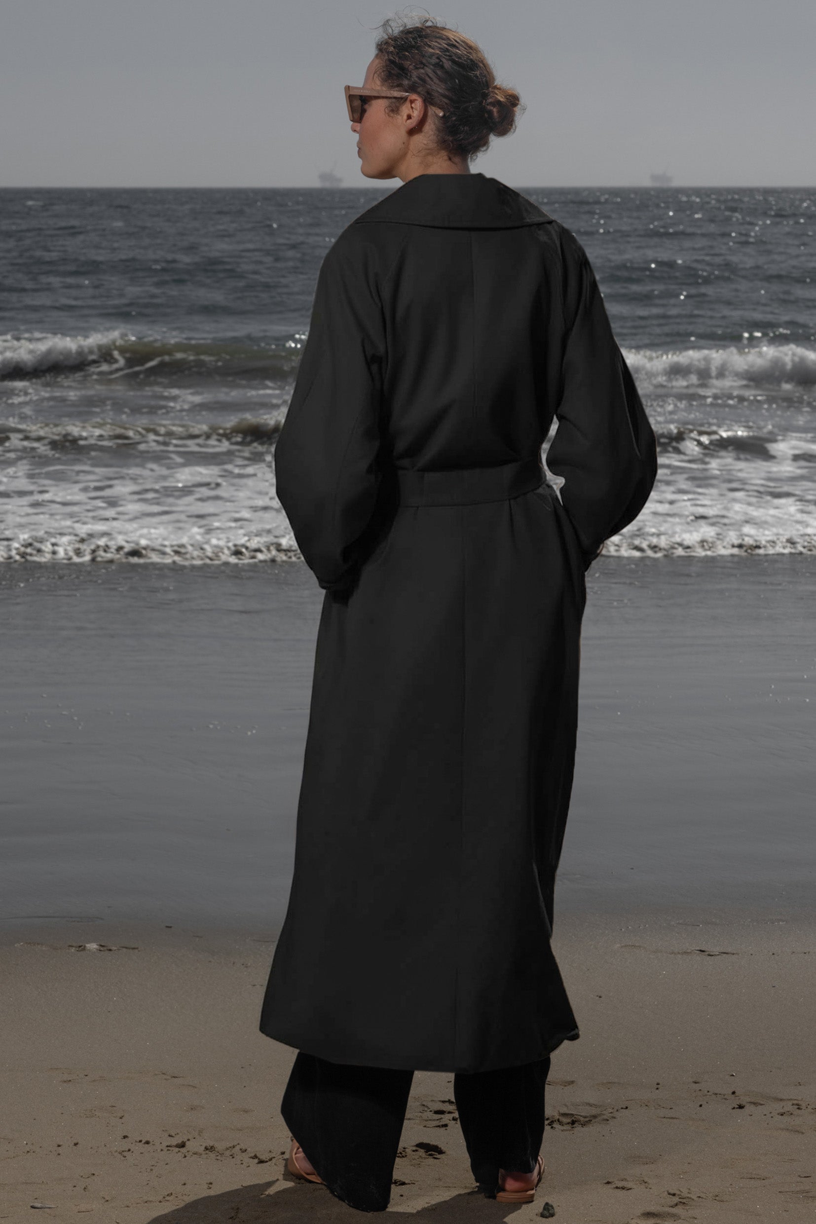 Fog Coat - Black Trench - Heidi Merrick