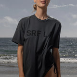 SRF LA Classic Tee - Black on Washed Black - Heidi Merrick
