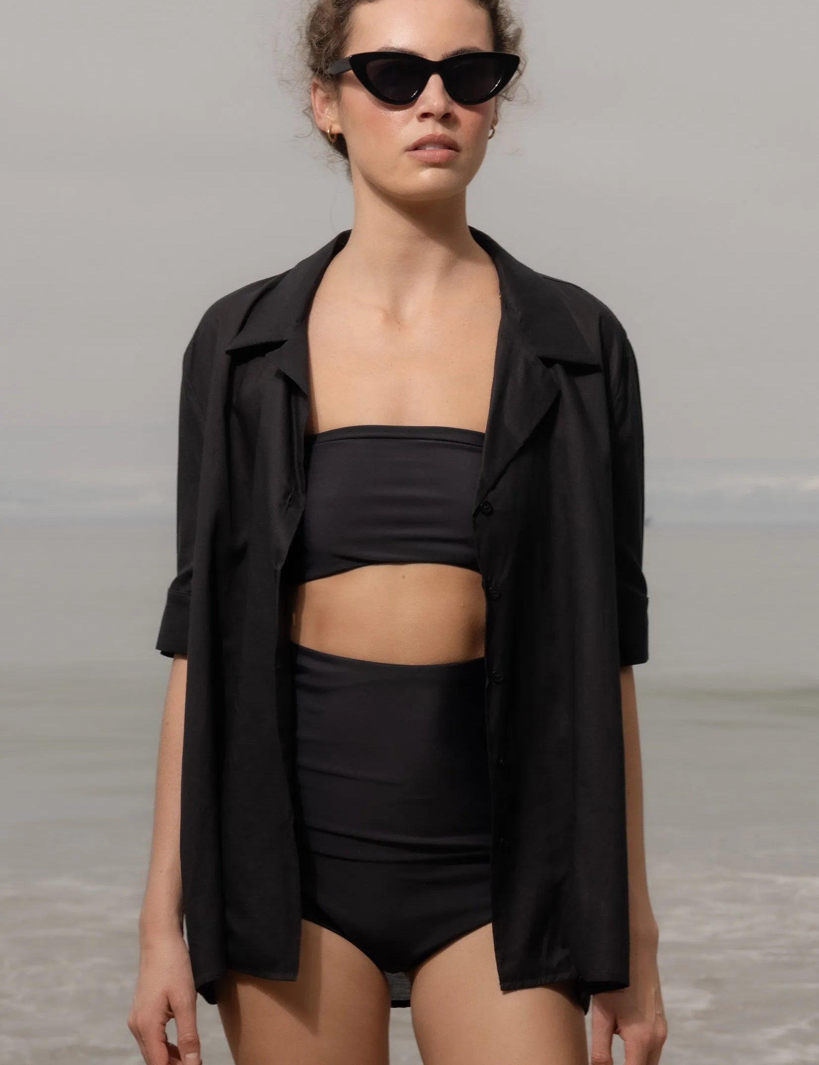 Bali Shirt - Black - Heidi Merrick