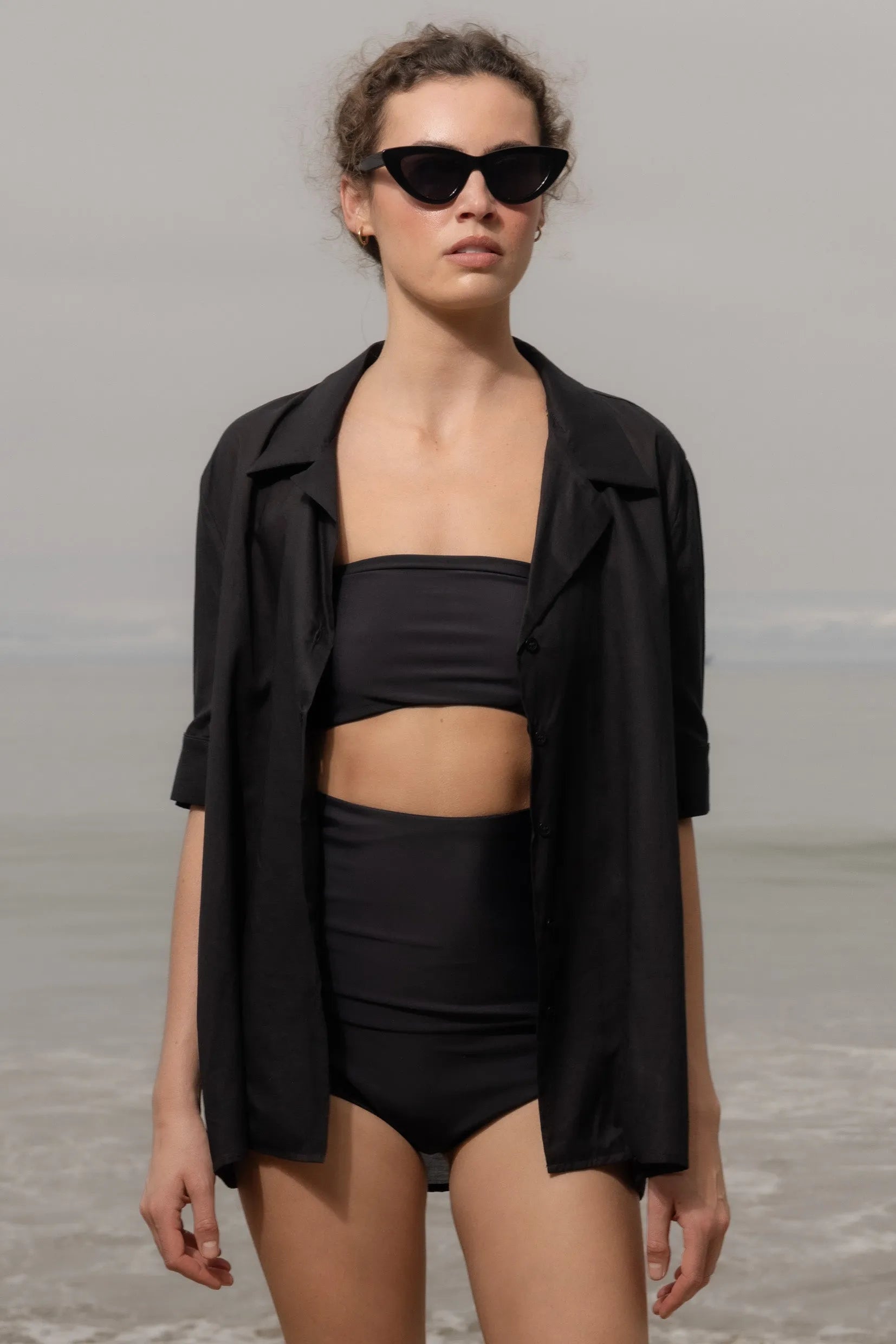 Bali Shirt - Black - Heidi Merrick