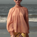 Verse Top - Sunrise Tissue Linen - Heidi Merrick