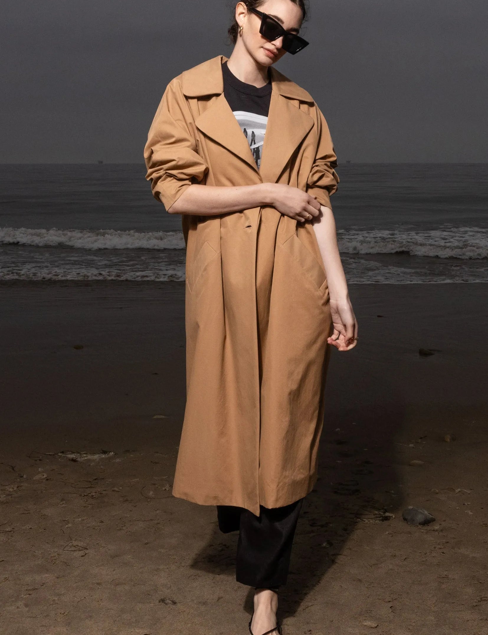 Marais Coat - Caramel Trench - Heidi Merrick