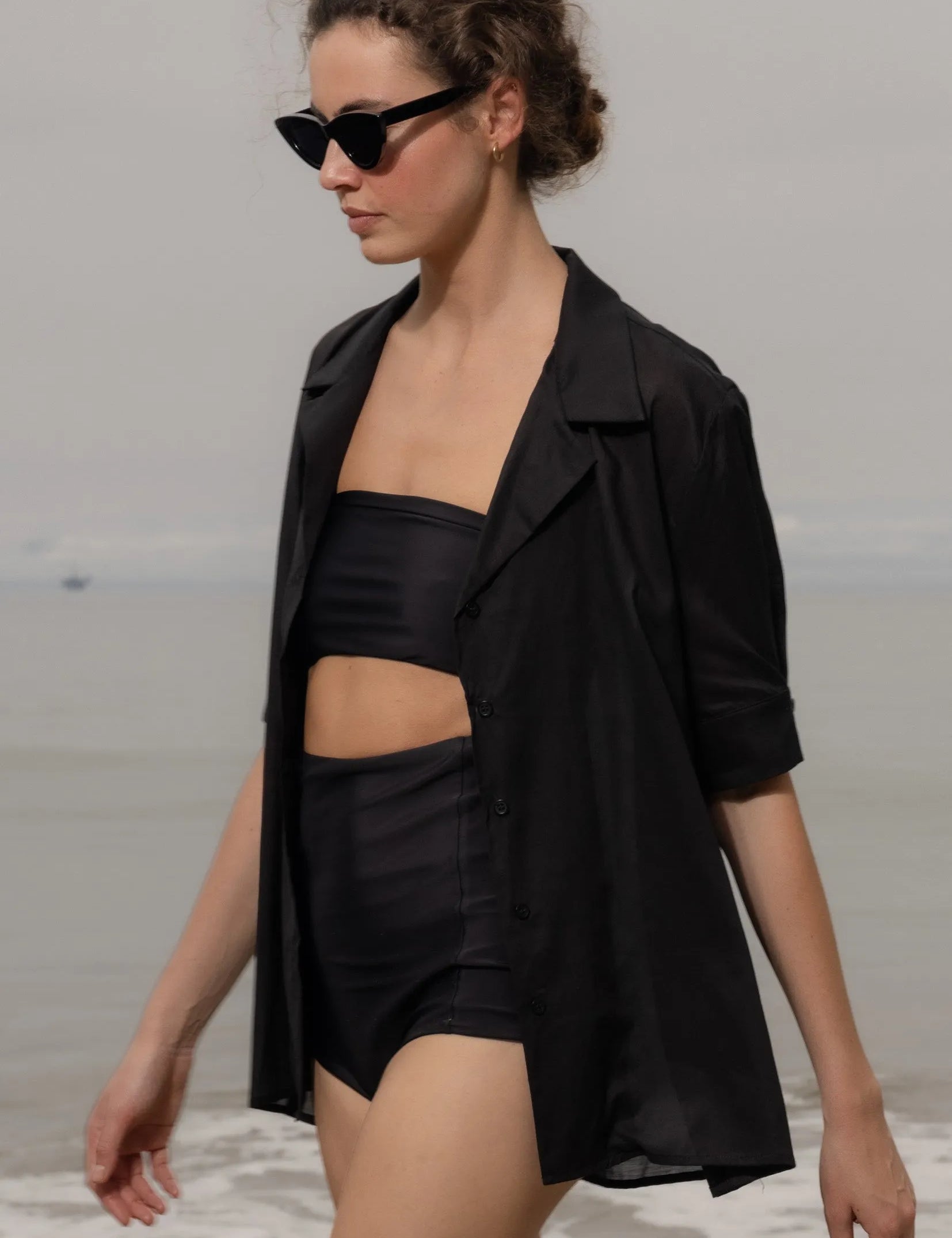 Bali Shirt - Black - Heidi Merrick