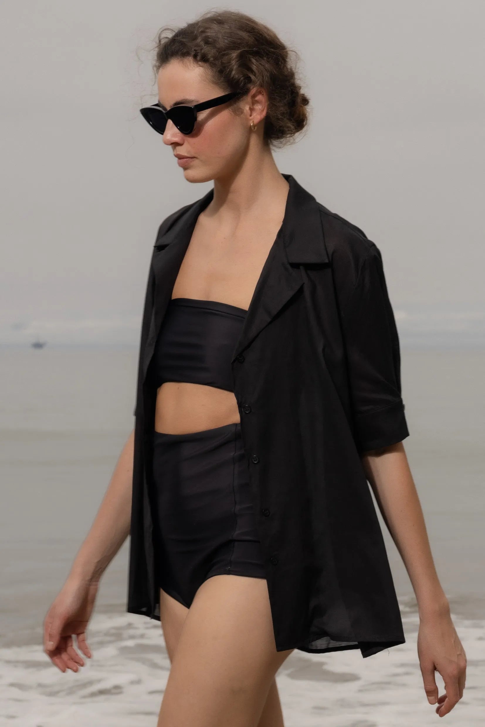Bali Shirt - Black - Heidi Merrick