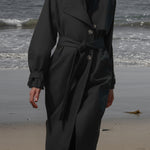 Fog Coat - Black Trench - Heidi Merrick