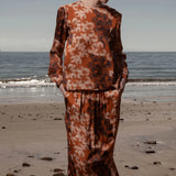 Maeve Skirt - Chalked Palm - Heidi Merrick