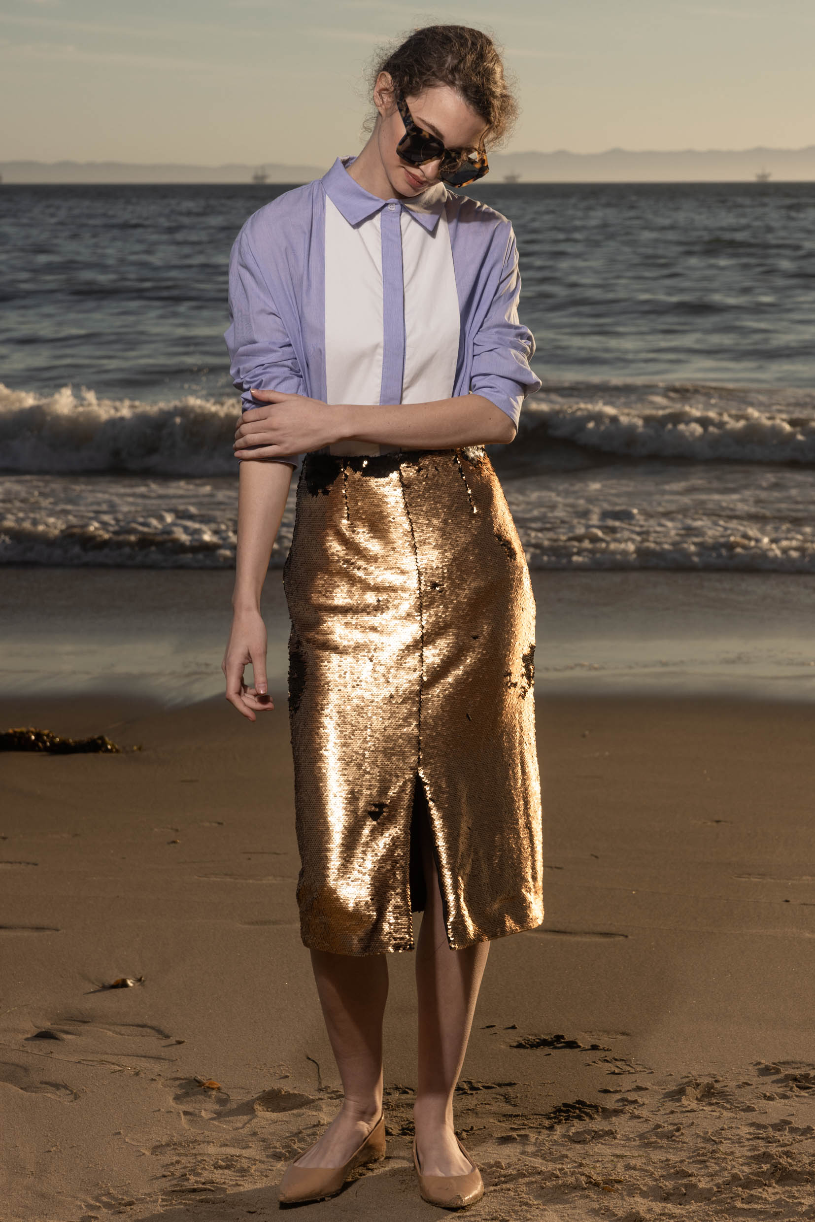 Ember Skirt - Black & Gold - Heidi Merrick