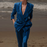 Mars Blazer - Blue Moroccan Stripe