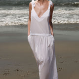 Ballerine Dress - White Shirting - Heidi Merrick