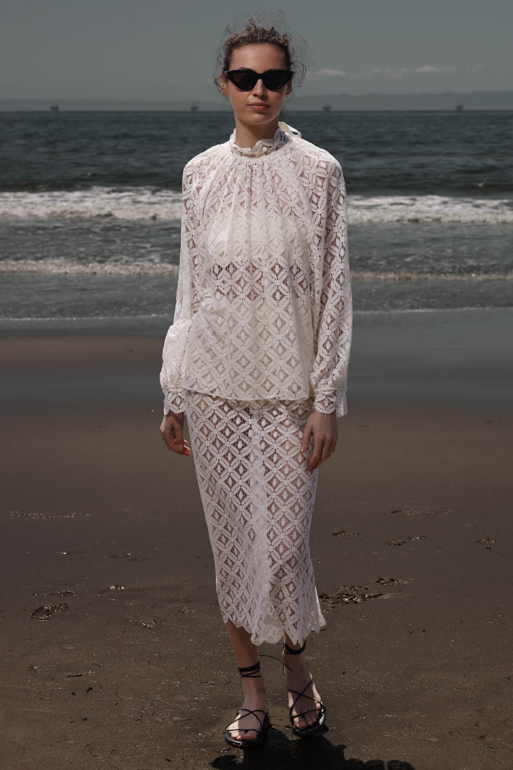 Missive Blouse - Clair de Lune Lace - Heidi Merrick