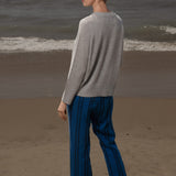 Serge Pant - Blue Moroccan Stripe - Heidi Merrick