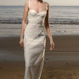 Gia Dress - Ivory Linen - Heidi Merrick