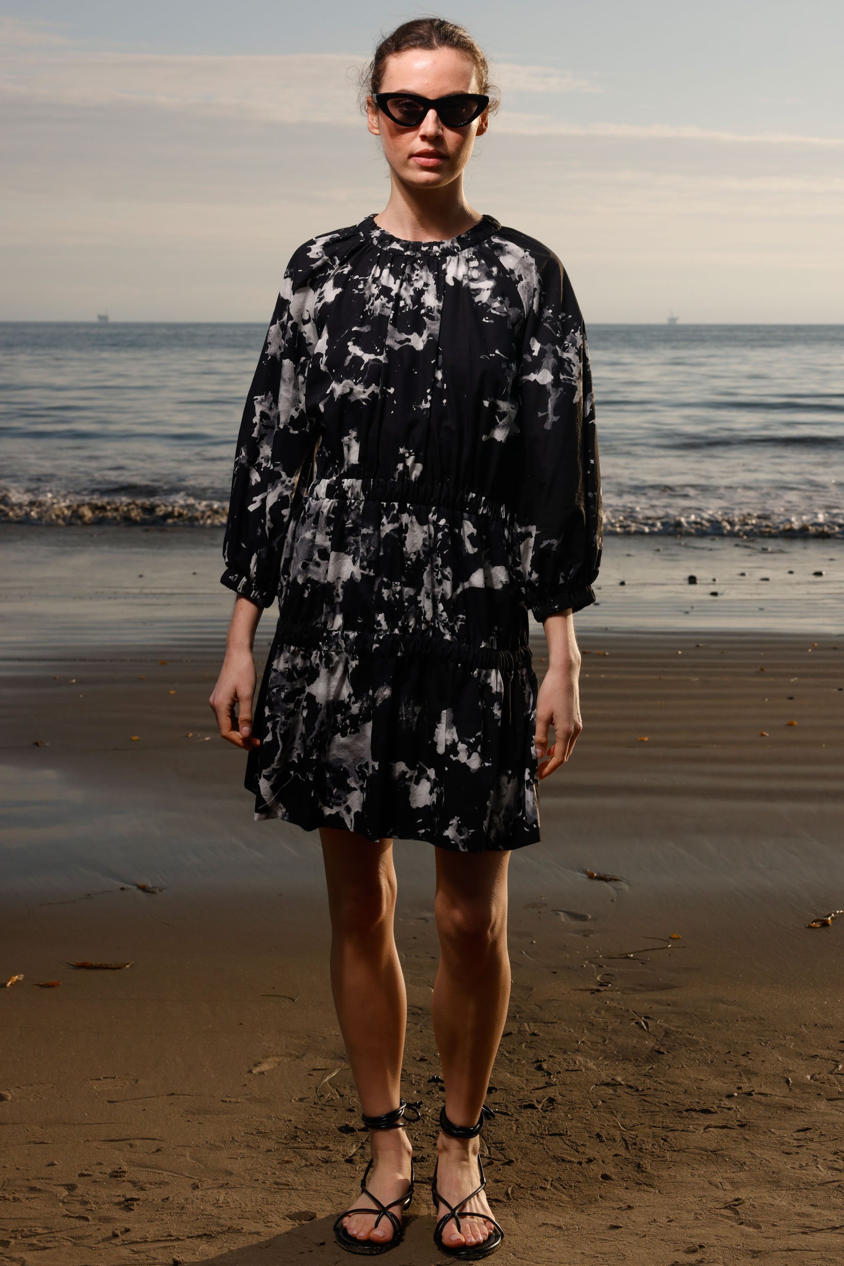 Brooke Dress - Inghua Shirting - Heidi Merrick