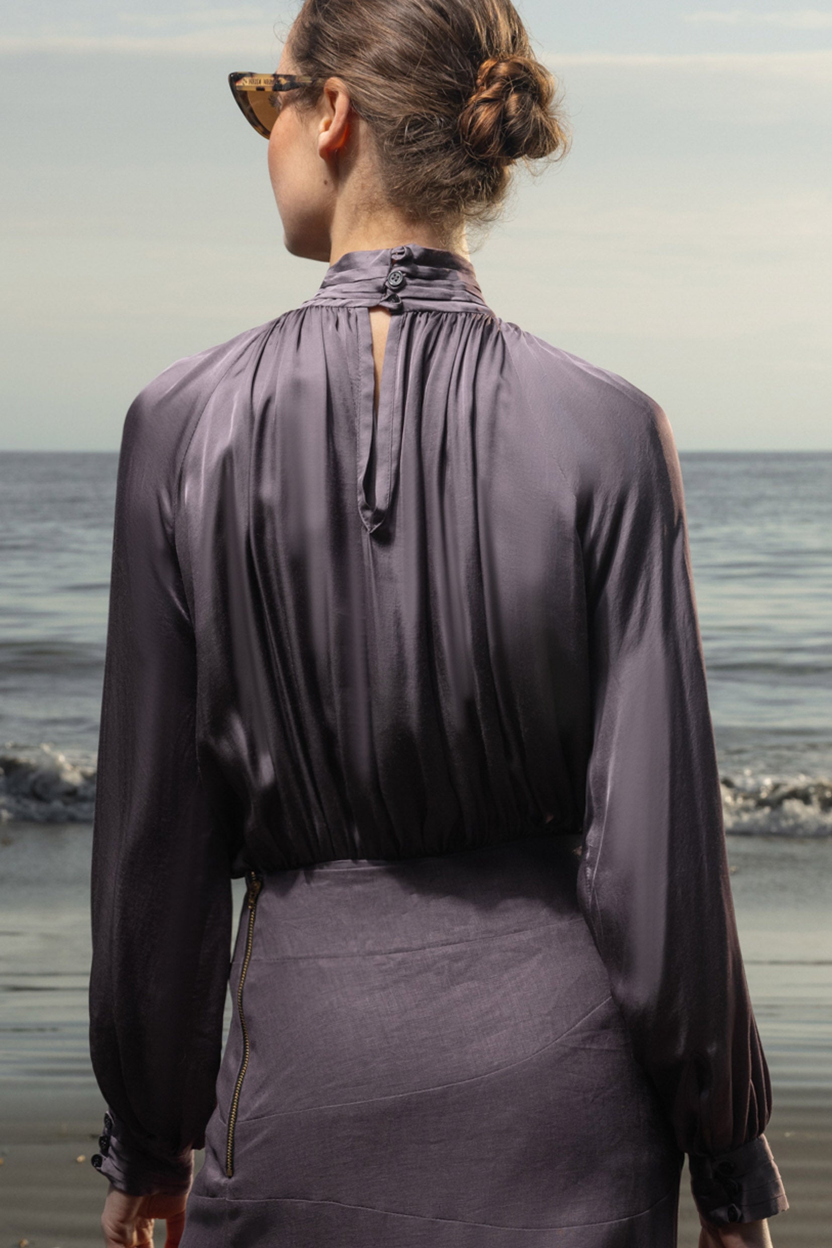 Letter Blouse - Lavender - Heidi Merrick