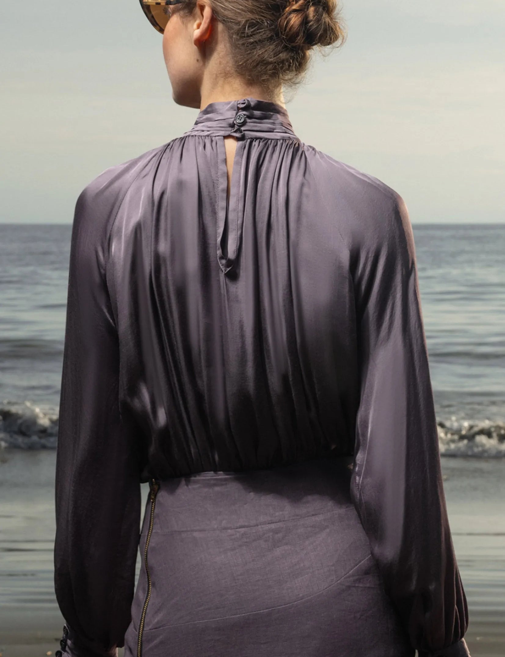 Letter Blouse - Lavender - Heidi Merrick
