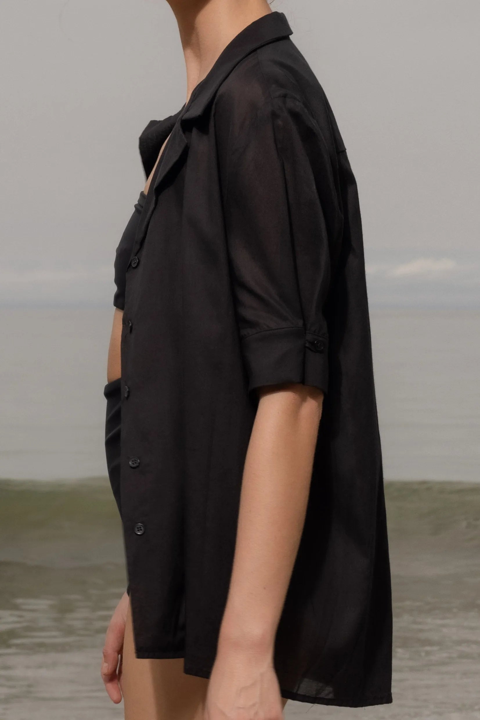 Bali Shirt - Black - Heidi Merrick