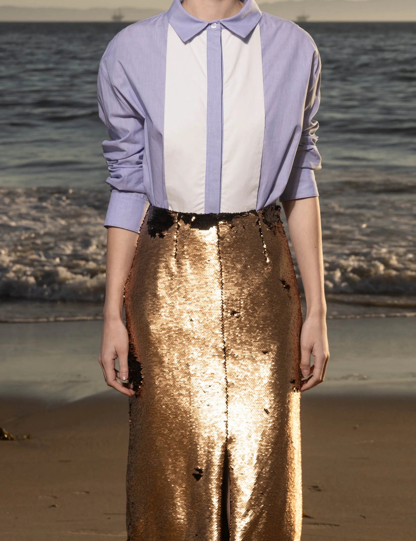 Ember Skirt - Black & Gold - Heidi Merrick