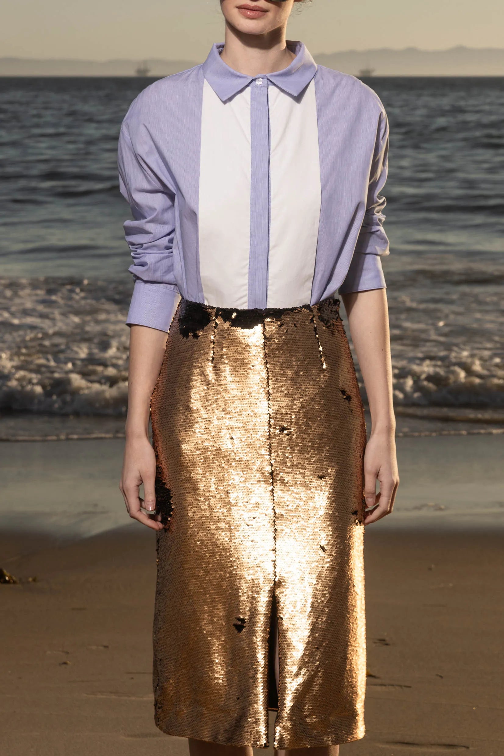 Ember Skirt - Black & Gold - Heidi Merrick