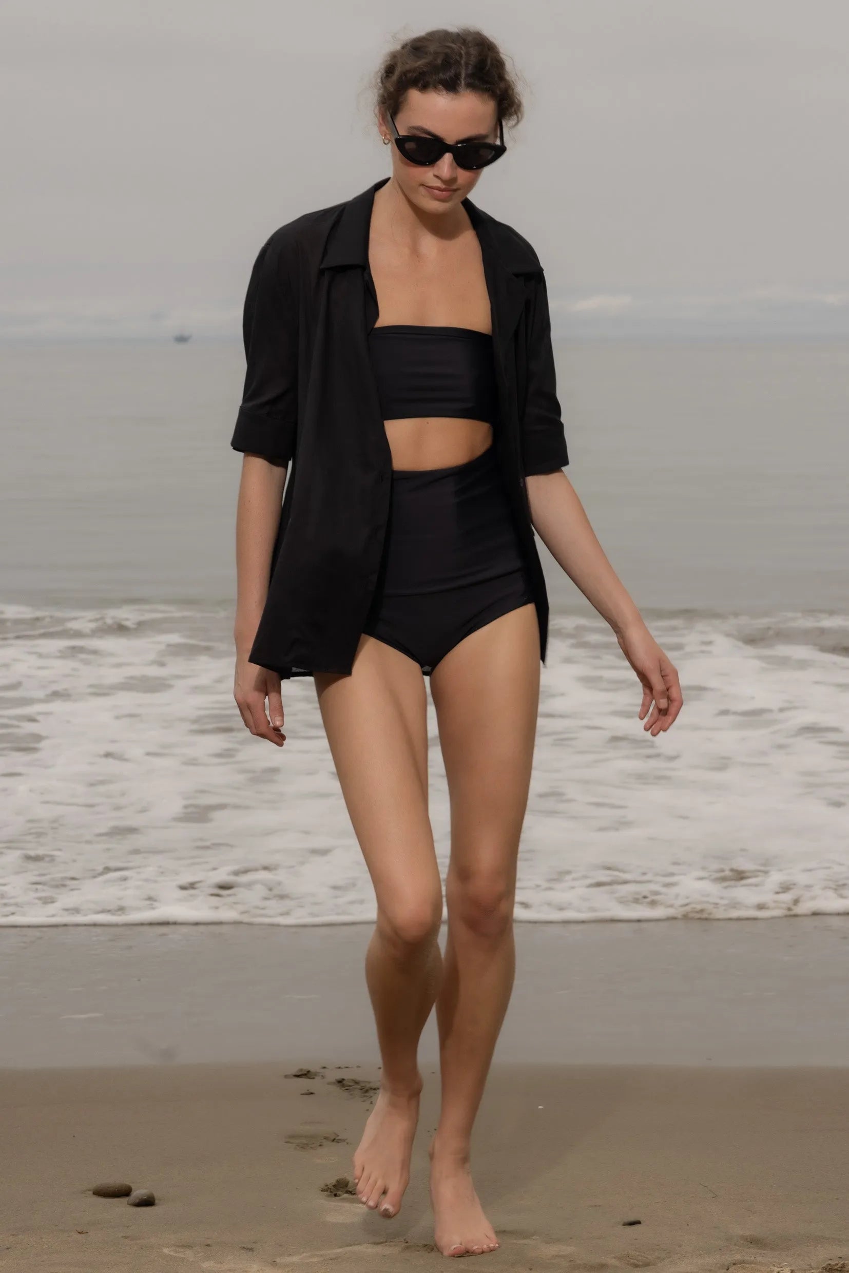 Bali Shirt - Black - Heidi Merrick